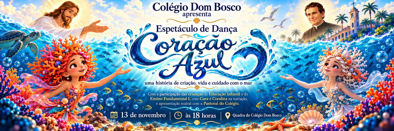 Coração Azul_ dança no mar